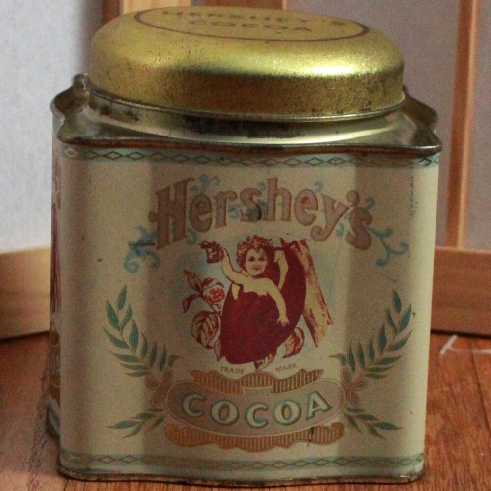Vintage Bristol Ware Hershey's Cocoa Themed Storage Tin